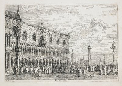 The Proclamation Stone, Venice by Giovanni Antonio Canal